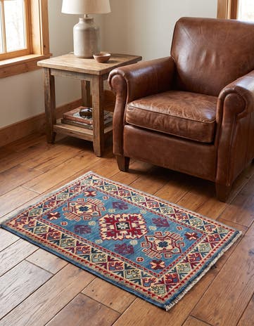 1' 11 x 2' 11 Hand Knotted Kazak Rug
