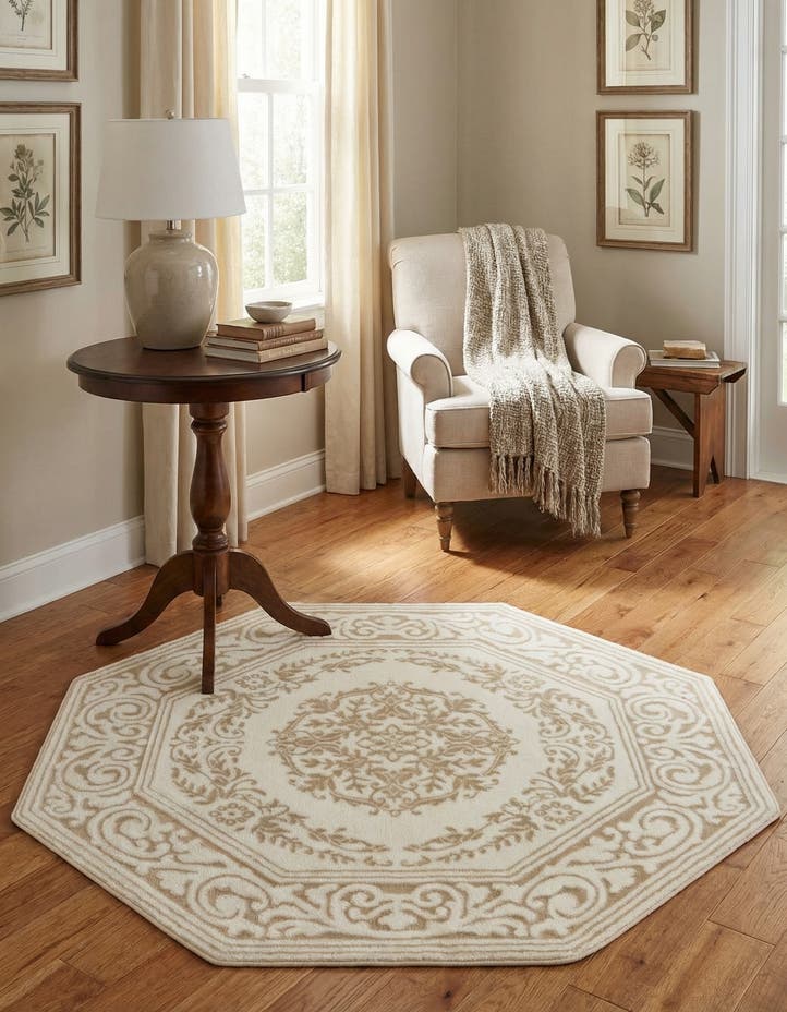 5' 3 x 5' 3 Hermitage Octagon Rug