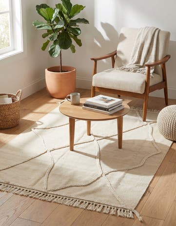 3' 6 x 4' 10 Hand Knotted Moroccan Wool Rug