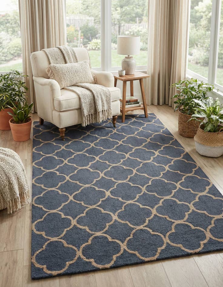 Detail image of 5' x 8' Luna Wool Rug