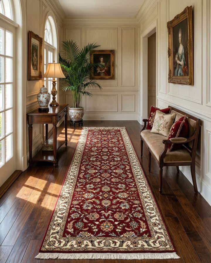 2' 8 x 9' 10 Tabriz Wool Runner Rug