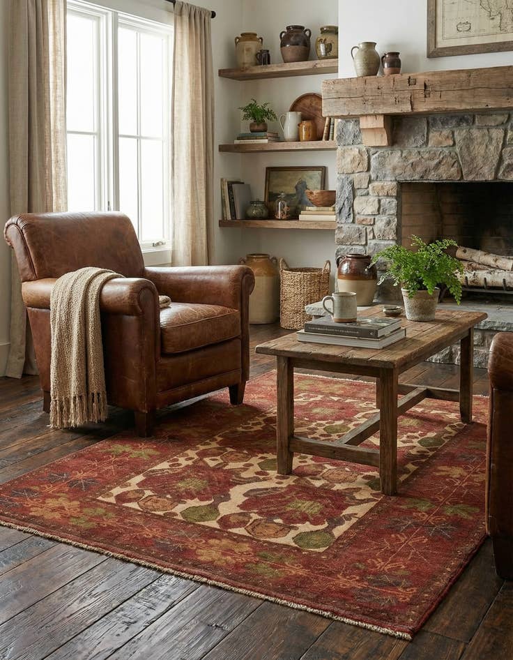 Detail image of 3' 11 x 5' 1  Hand Knotted Sumak Wool Rug