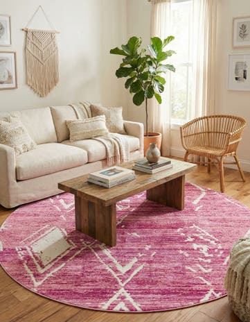7' 10 x 7' 10 Uptown Carnegie Hill Round Rug