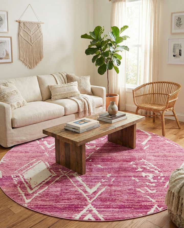 7' 10 x 7' 10 Uptown Carnegie Hill Round Rug