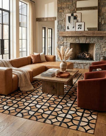 5' x 7' 10 Cowhide Rug