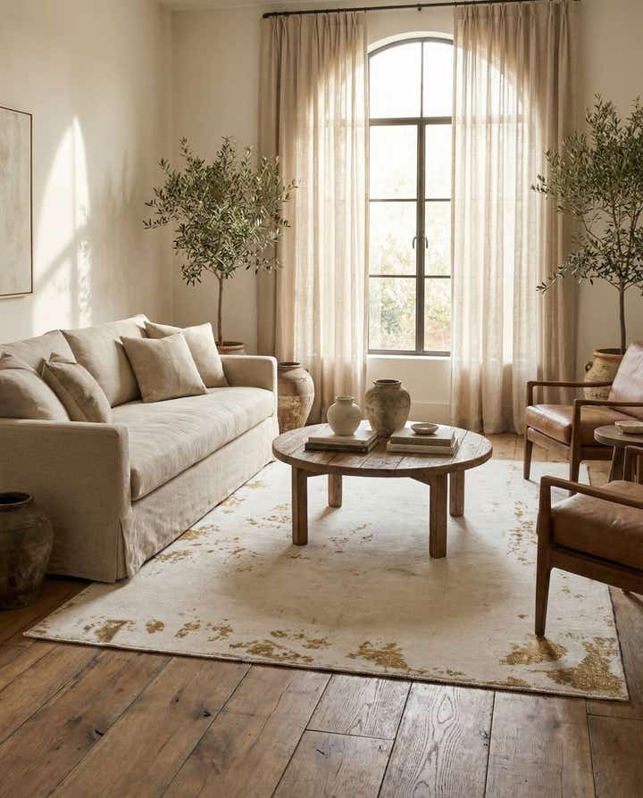 4' x 6' 8 Hand Knotted Ultra Vintage Persian Wool Rug