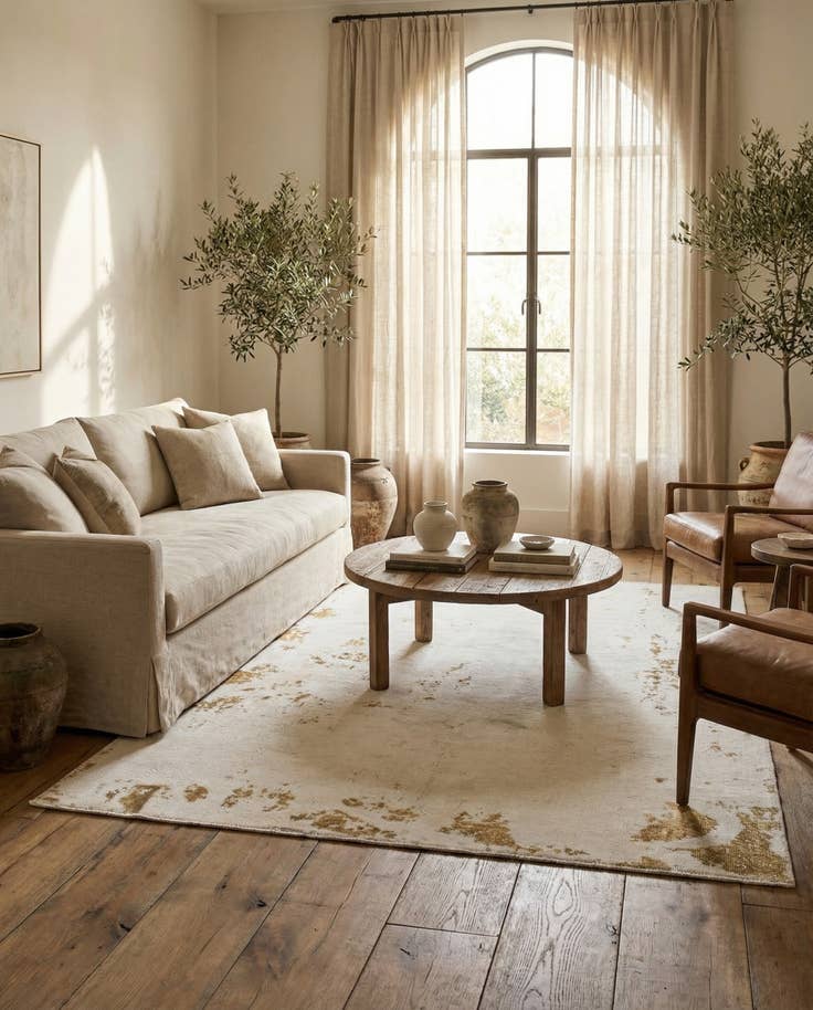 Detail image of 4' x 6' 8 Hand Knotted Ultra Vintage Persian Wool Rug