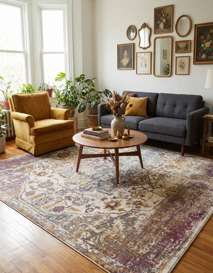 Detail image of  7' 10 x 7' 10 Deepa Square Rug