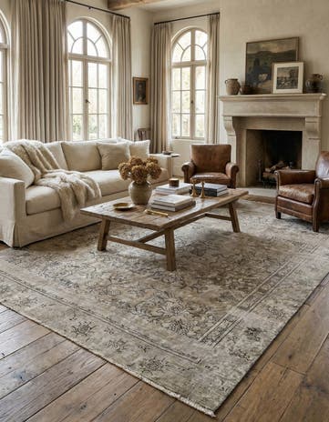 8' 10 x 11' Hand Knotted Ultra Vintage Persian Wool Rug