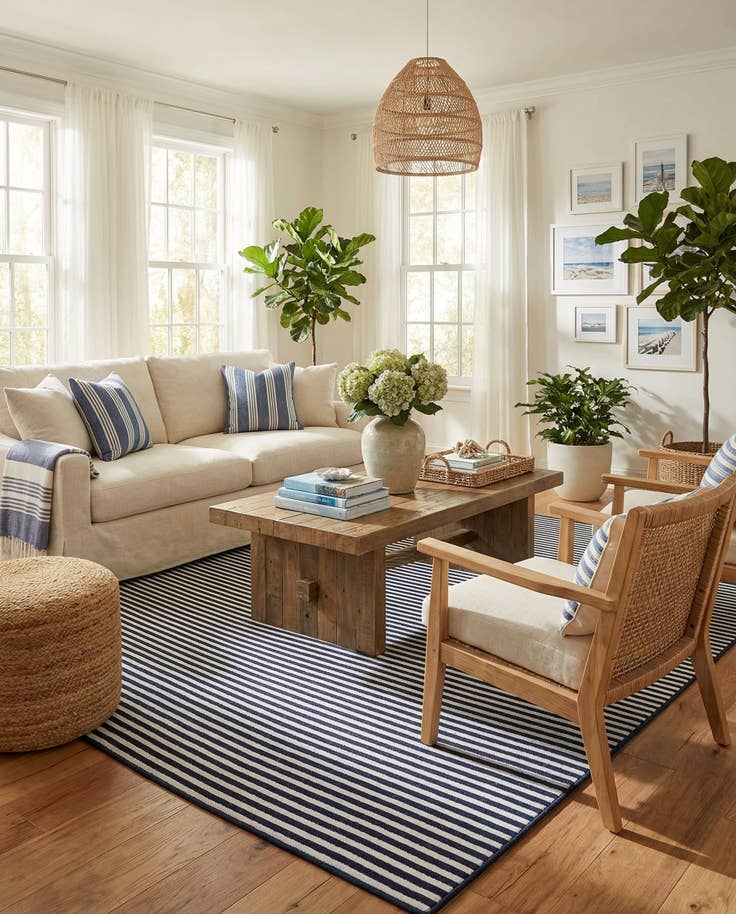 Detail image of 7' 10 x 10' Easy-Clean Sabrina Soto Indoor / Outdoor Rug