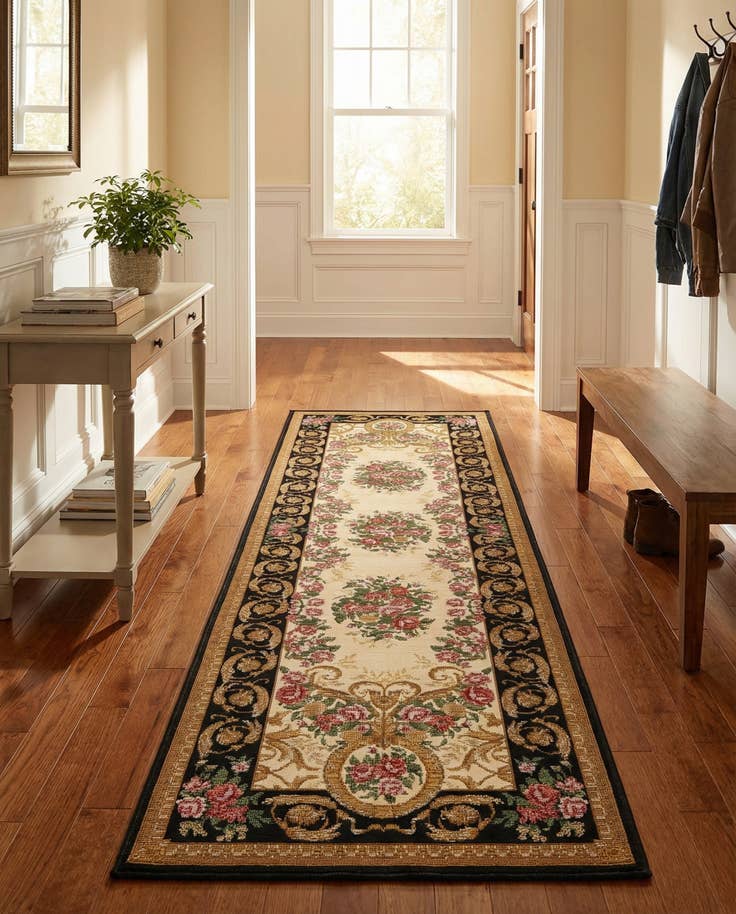 Detail image of 2' x 8' Easy-Clean Traditional Indoor / Outdoor Runner Rug
