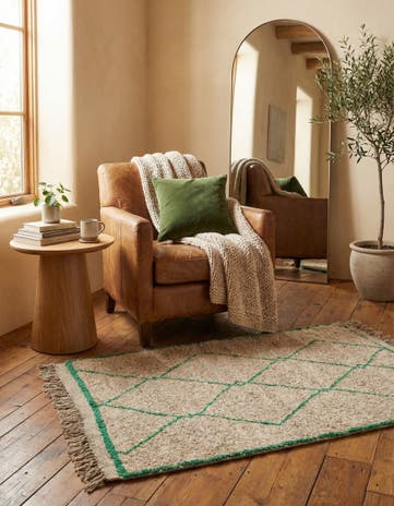 3' 6 x 5' Hand Knotted Moroccan Wool Rug