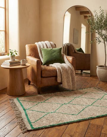 3' 6 x 5' Hand Knotted Moroccan Wool Rug