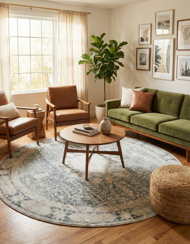 Detail image of 8' x 8' Berkshire Round Rug