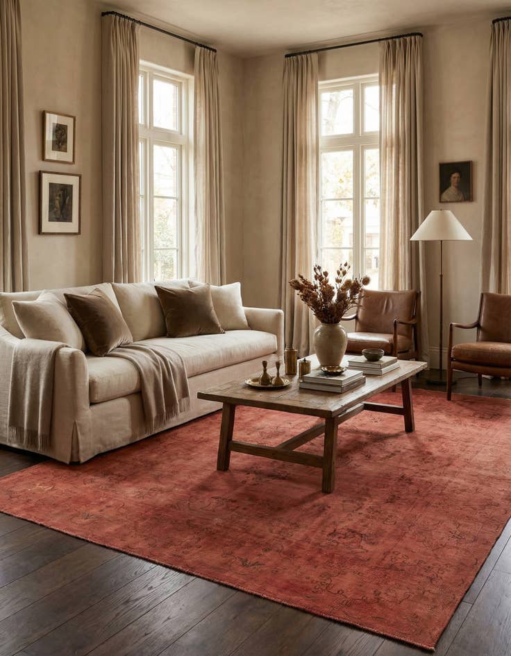 Detail image of 8' 9 x 11' 8  Hand Knotted Ultra Vintage Persian Wool Rug