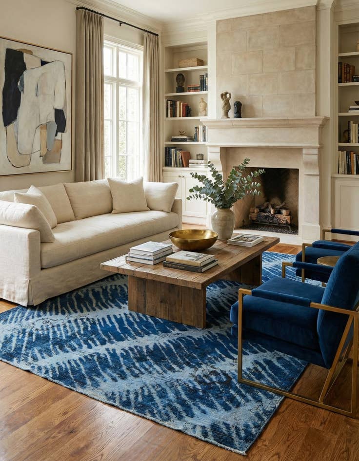 Detail image of 8' 5 x 11'  Hand Knotted Ultra Vintage Persian Wool Rug