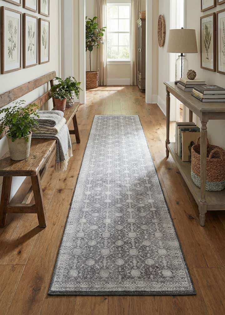 2' 6 x 12' Washable Timeless Runner Rug