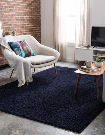 5' x 8' Solid Shag Rug