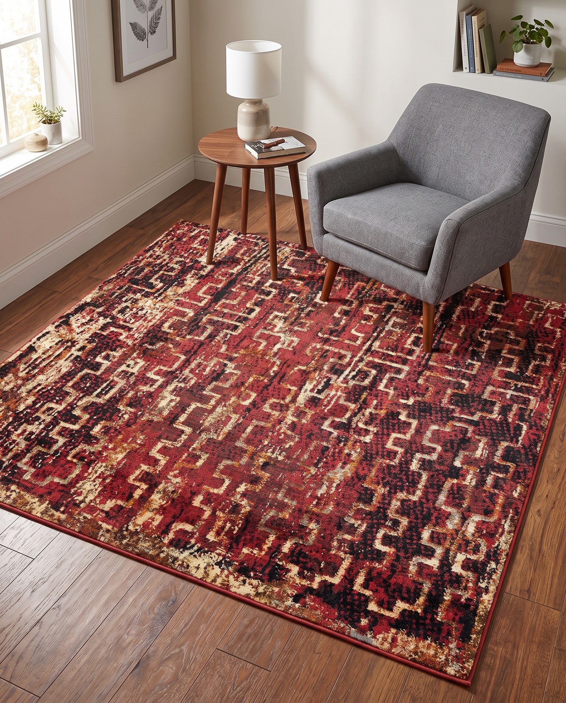 5' 3 x 5' 3 Saturn Square Rug