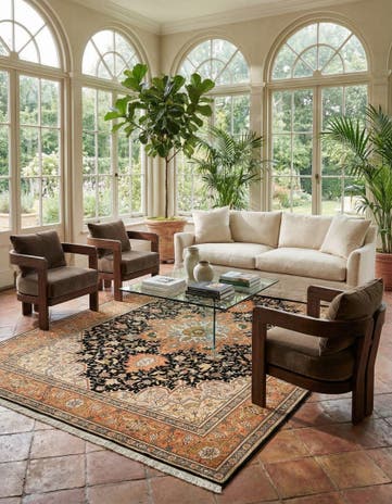 4' 11 x 7' Tabriz Rug