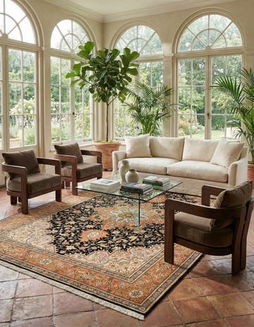 4' 11 x 7' Tabriz Rug