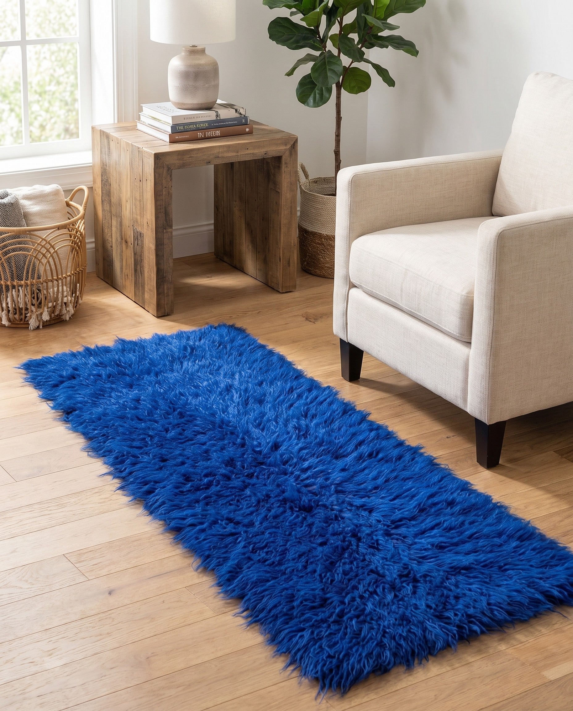 2' 1 x 4' 8 Hand Knotted Moroccan Wool Runner Rug