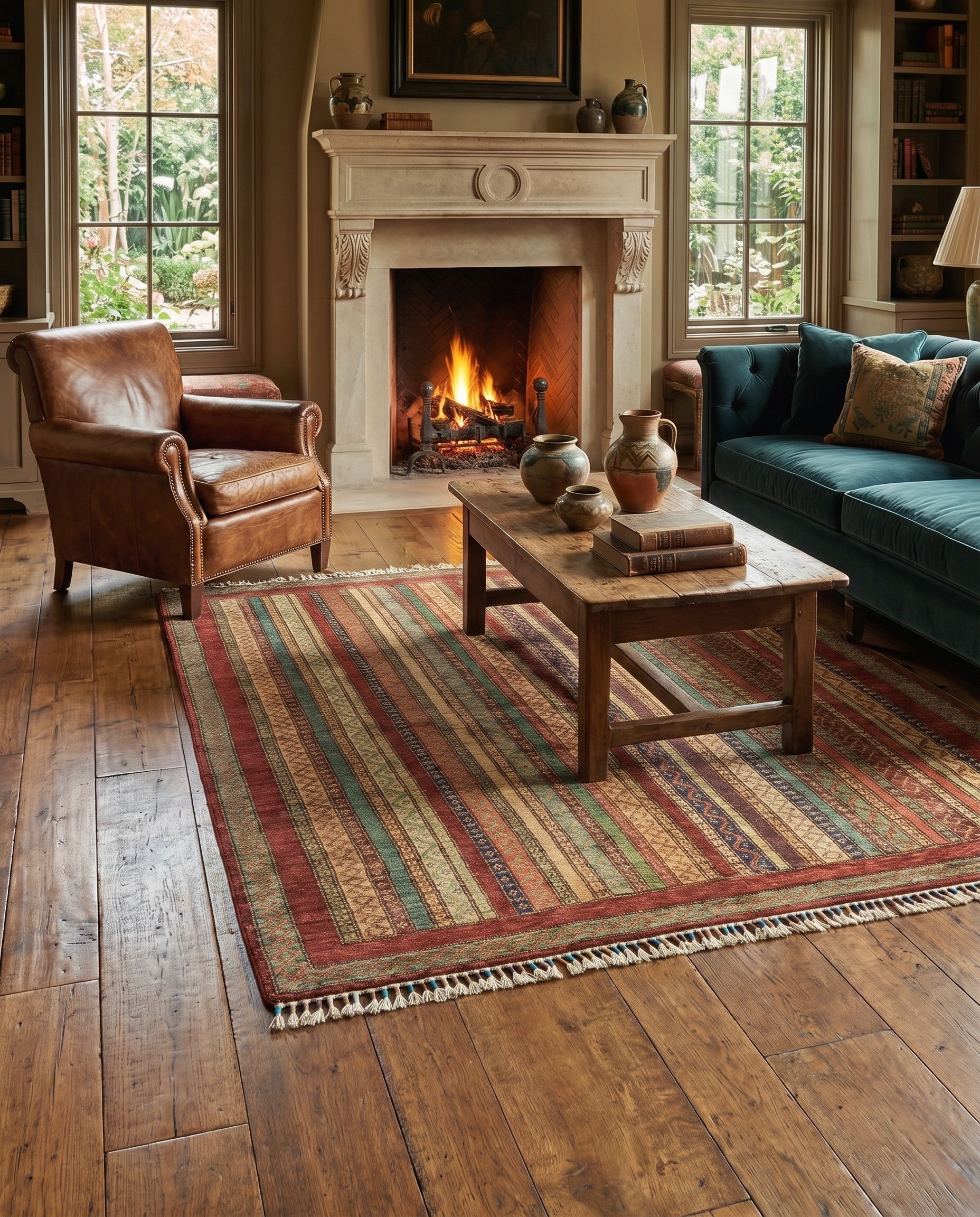 5' x 6' 6 Hand Knotted Ariana Ziegler Rug