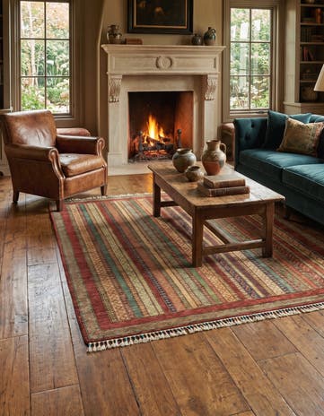 5' x 6' 6 Hand Knotted Ariana Ziegler Rug