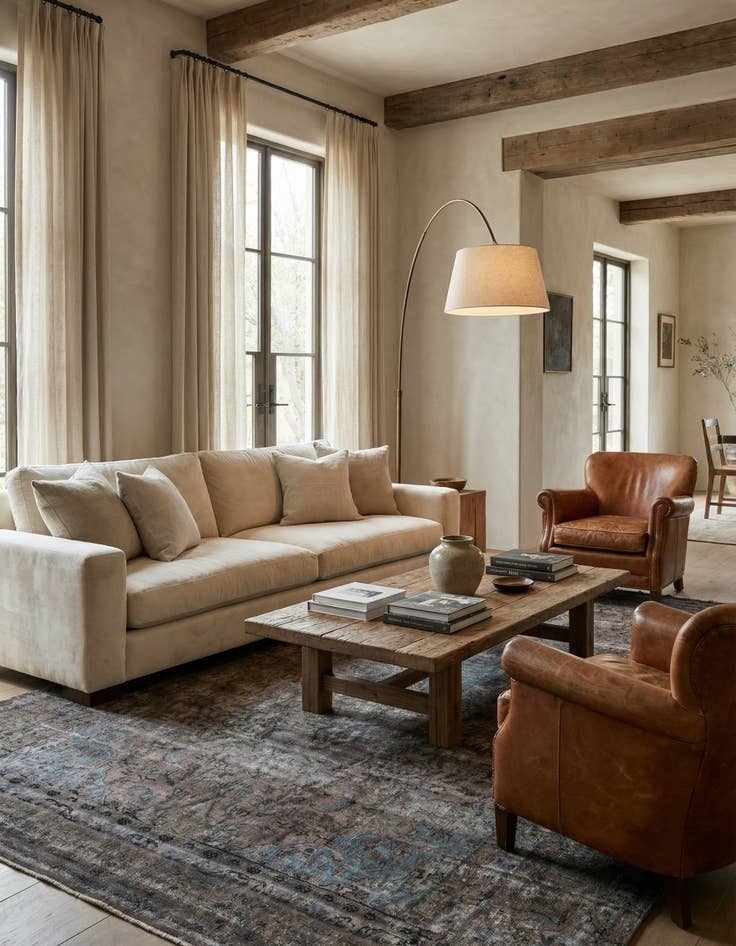 Detail image of 6' 5 x 9' 8  Hand Knotted Ultra Vintage Persian Wool Rug