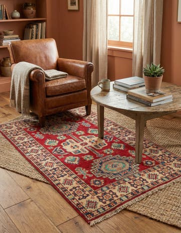 2' 8 x 4' 3 Hand Knotted Kazak Rug