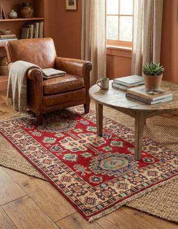 2' 8 x 4' 3 Hand Knotted Kazak Rug
