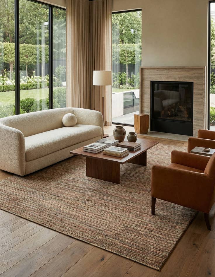 Detail image of 9' 10 x 13' 11  Hand Knotted Modern Ziegler Wool Rug