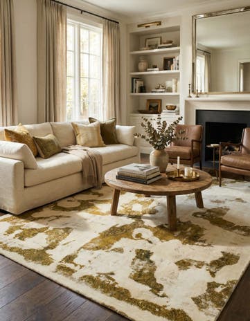 9' x 12' Hand Knotted Ultra Vintage Persian Wool Rug