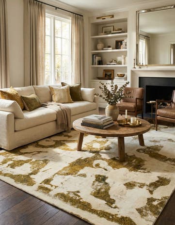 9' x 12' Hand Knotted Ultra Vintage Persian Wool Rug