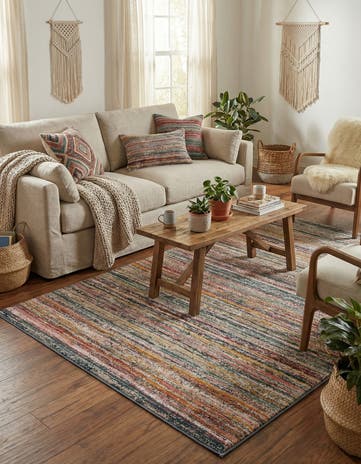 5' 3 x 8' Gemstone Rug