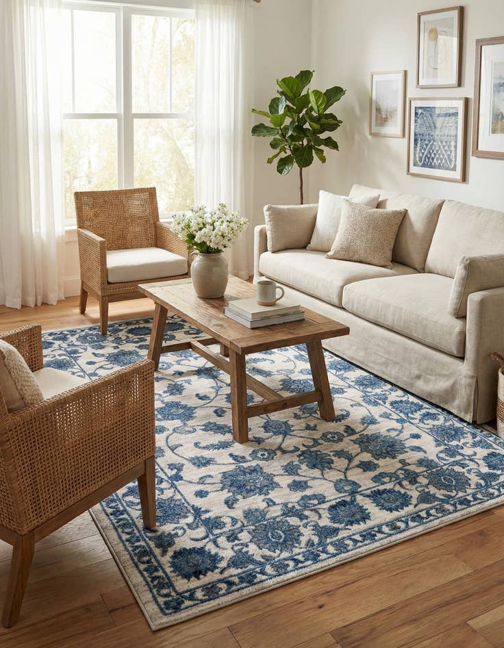 Detail image of 5' 3 x 7' Boston Rug