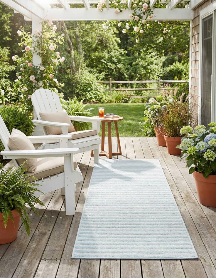 Detail image of 2' x 6'  Washable Sabrina Soto Indoor / Outdoor Runner Rug