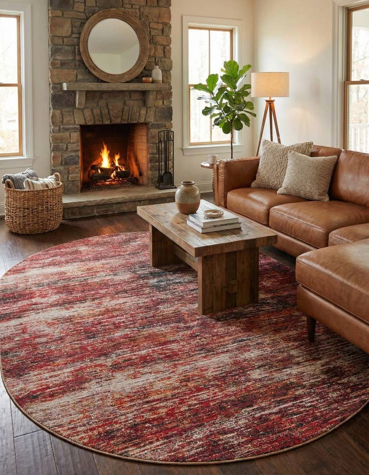 Detail image of 7' 6 x 10' 6 Asha Oval Rug