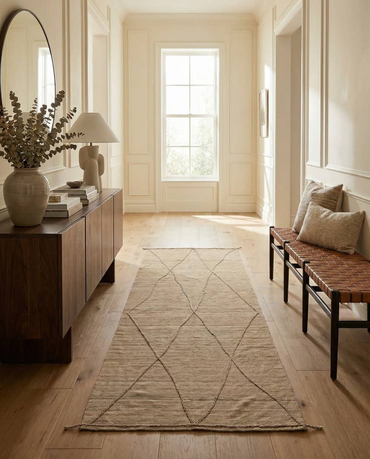 Detail image of 6' x 16' 7 Hand Knotted Moroccan Wool Runner Rug