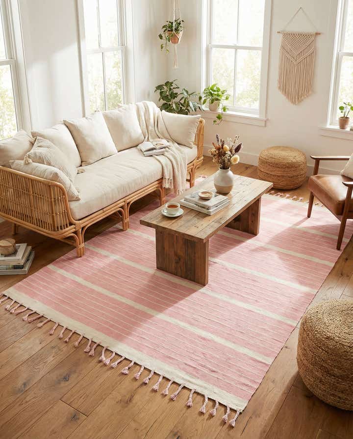 9' x 12' Hand Woven Chindi Cotton Rug