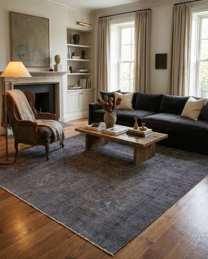 9' 1 x 12' 1 Hand Knotted Ultra Vintage Persian Wool Rug