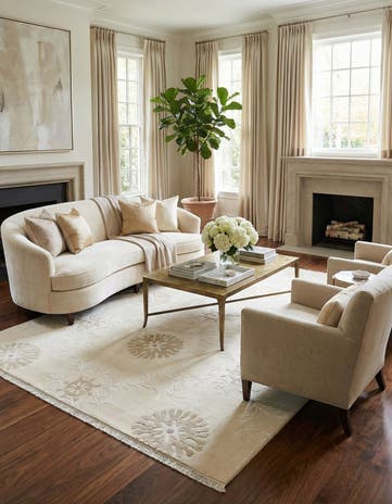 5' 6 x 8' Hand Knotted Darya Wool Rug
