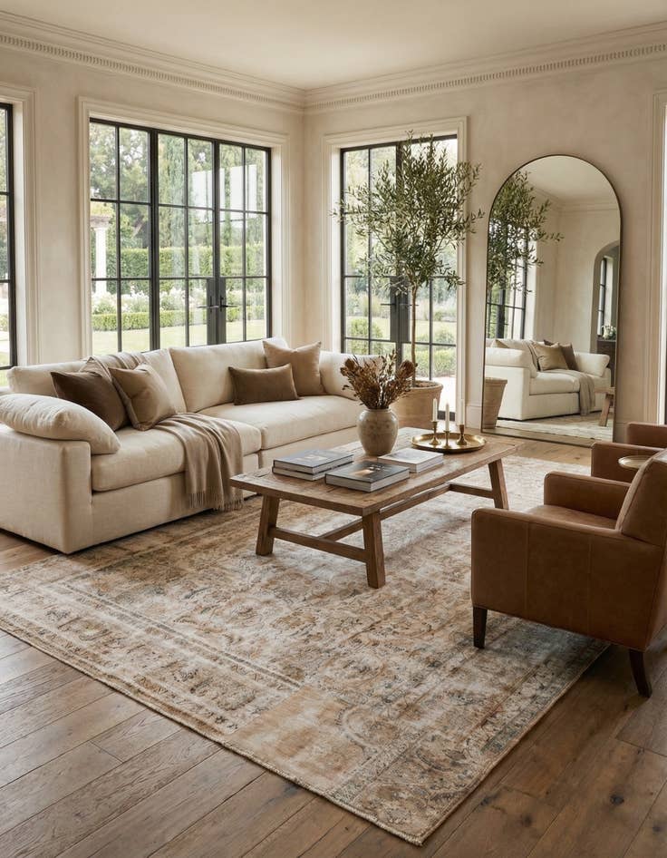 Detail image of 9' 3 x 13' 7  Hand Knotted Ultra Vintage Persian Wool Rug