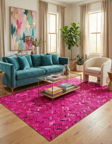 5' 2 x 8' Cowhide Rug
