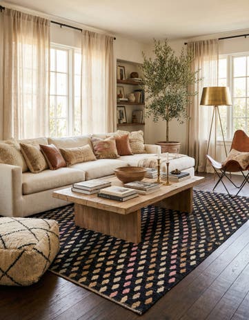 8' 4 x 10' 4 Hand Knotted Moroccan Wool Rug