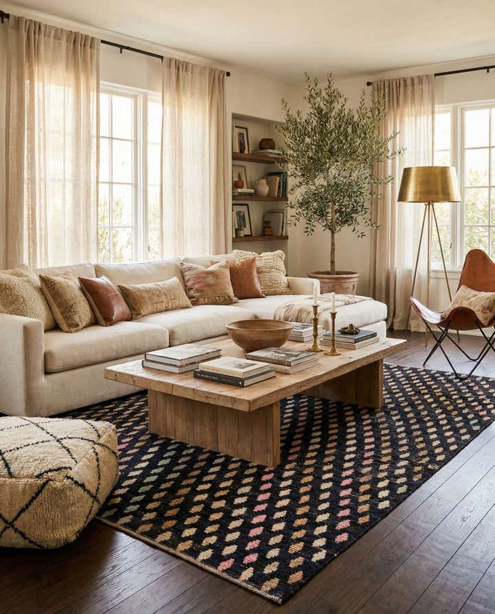 8' 4 x 10' 4 Hand Knotted Moroccan Wool Rug