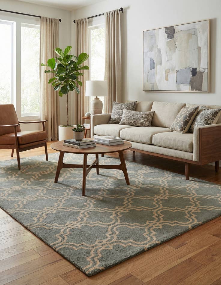 Detail image of 5' x 8' Luna Wool Rug