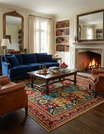 6' 11 x 9' 5 Hand Knotted Kazak Rug