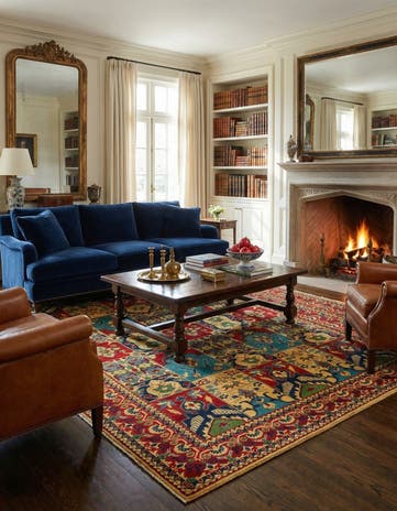 6' 11 x 9' 5 Hand Knotted Kazak Rug