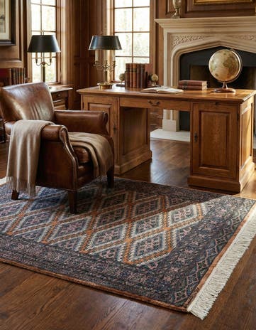 3' 7 x 4' 9 Hand Knotted Bokhara Oriental Rug